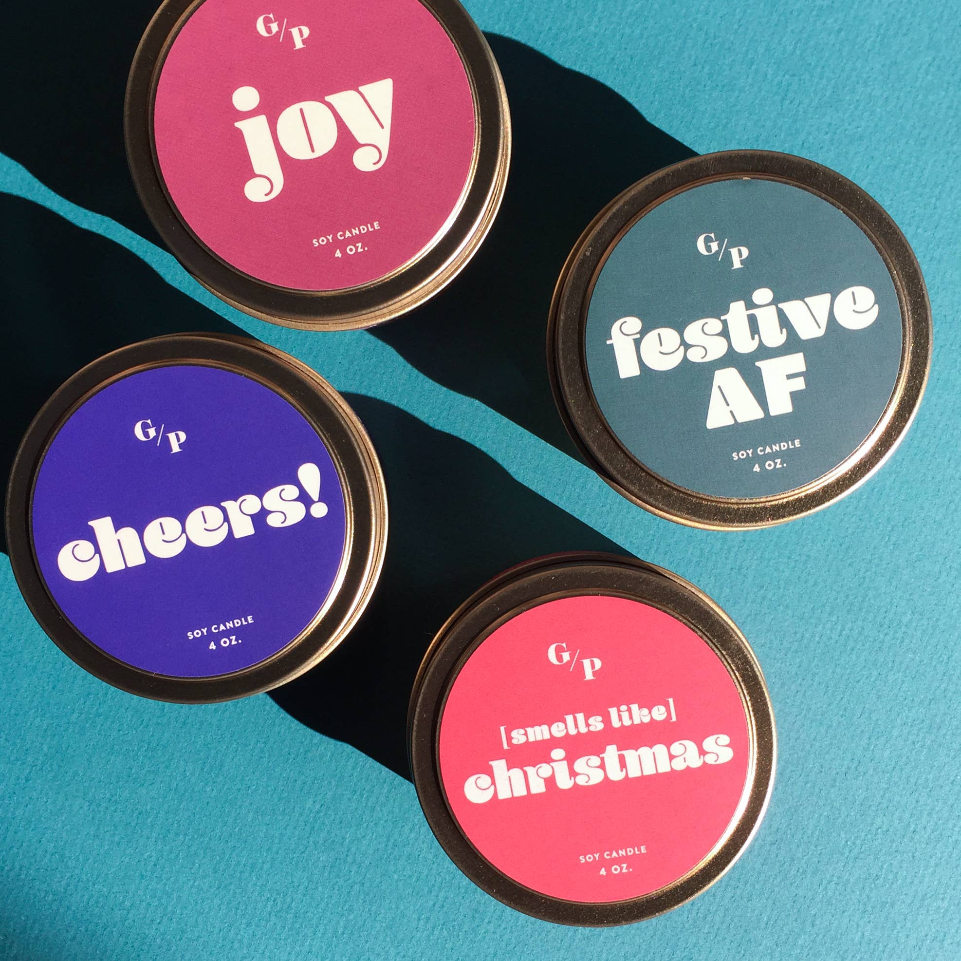 GP Candle Co. - Wholesale Travel Candles - Joy Just Because 4 oz. Candle Tin5