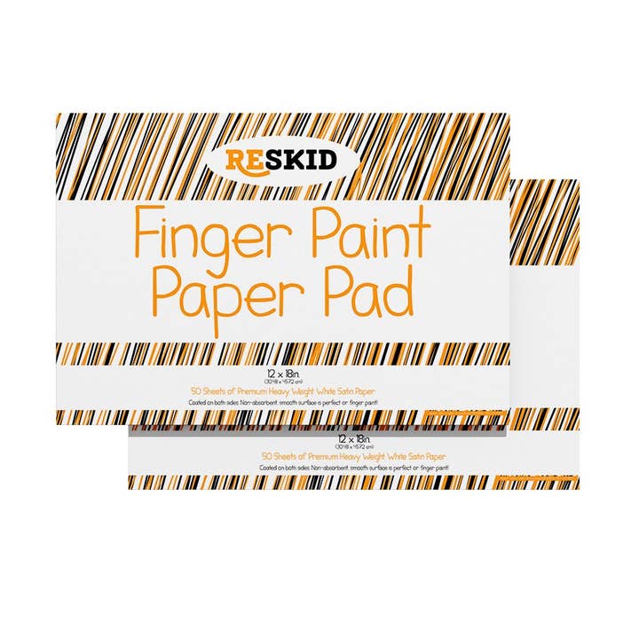 Reskid Large Finger Paint Paper Pad (12 x 18 inches) - 50 Sheets, 2-Pack - Kids Art Supplies, Fingerpaint Paper for Toddlers and Kids, Paint Pad for Kids, Kids Art Paper (12x18 (2PACK)) for wholesale by Reskid
