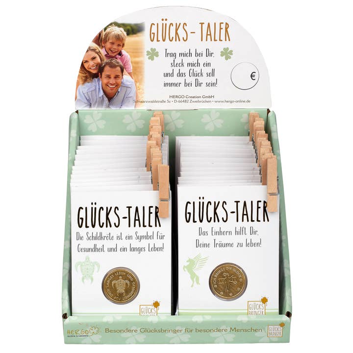 Hergo Creation GmbH - Wholesale Keepsake Coin/Token - LUCKY TALISMAN SET, 42 pcs., 6-fold assort.
