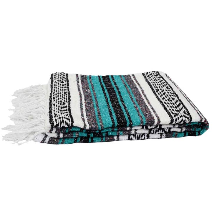 West Path - Wholesale Yoga Blanket - Sea Green Mexican Falsa Yoga Blanket1