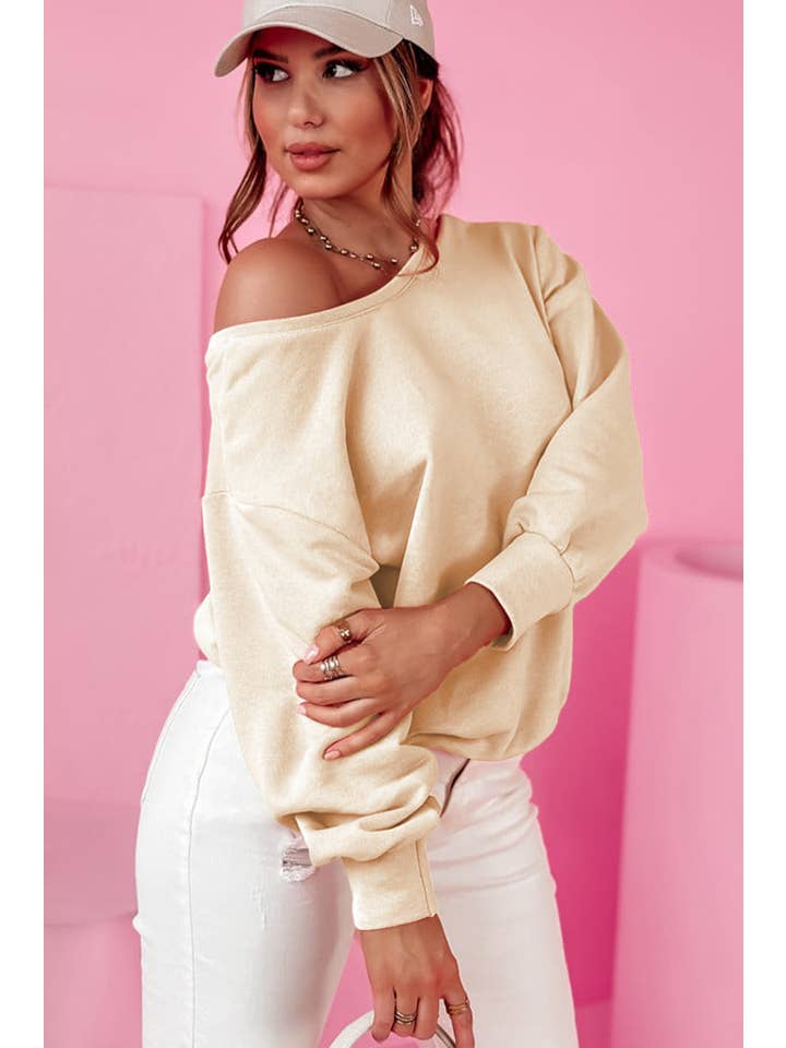 Amaryllis Apparel - Wholesale Sweatshirt - Women's - Back Bowknot Sweatshirt5