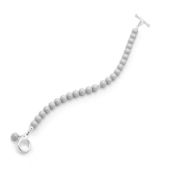 Petite Pearl Armband — Matt Grå för wholesale av Klas Squared