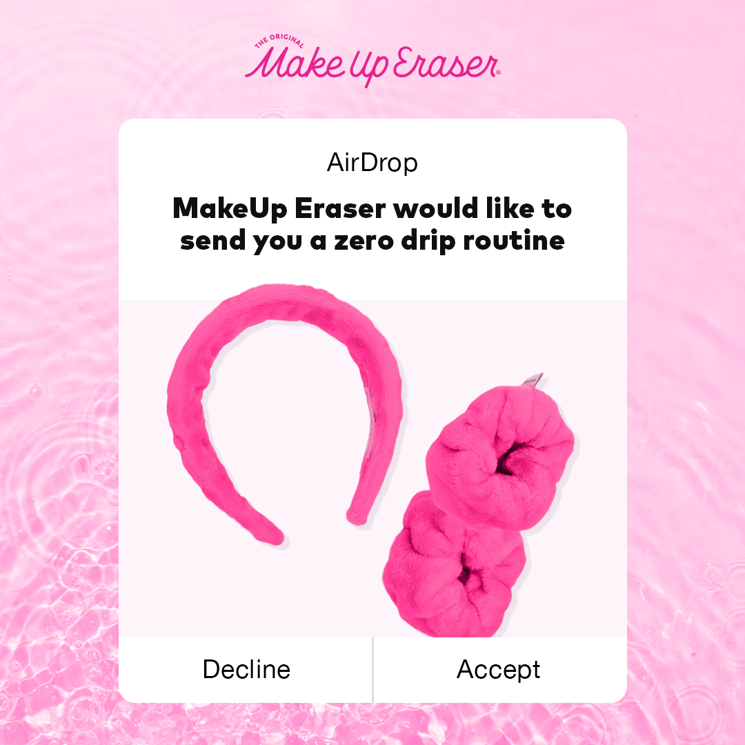 The Original MakeUp Eraser - Vendita all'ingrosso Fasce da spa - Set Regalo Spa Drip Eraser | Rosa7