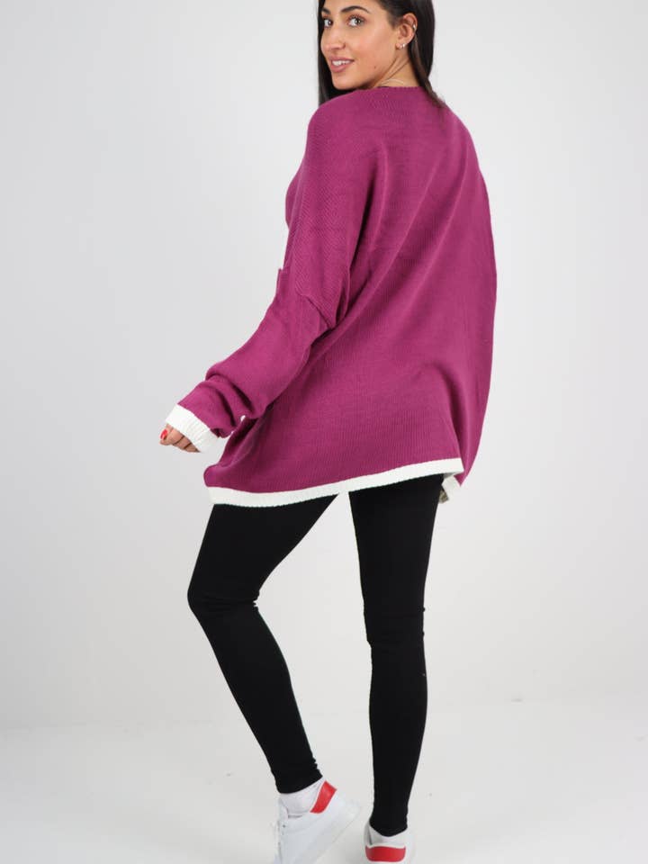 Miss Bold – wholesale Tunic sweater – Women’s – Italian Oversized Star Print Long Sleeve Jumper51