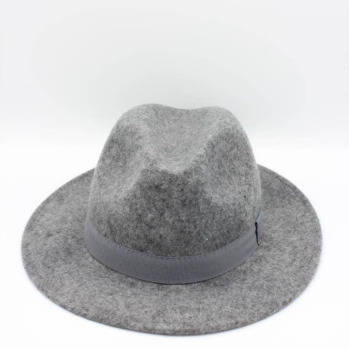 Hologramme Paris - Wholesale Fedora - Unisex - Heather Classic Wool Fedora Hat with Ribbon2