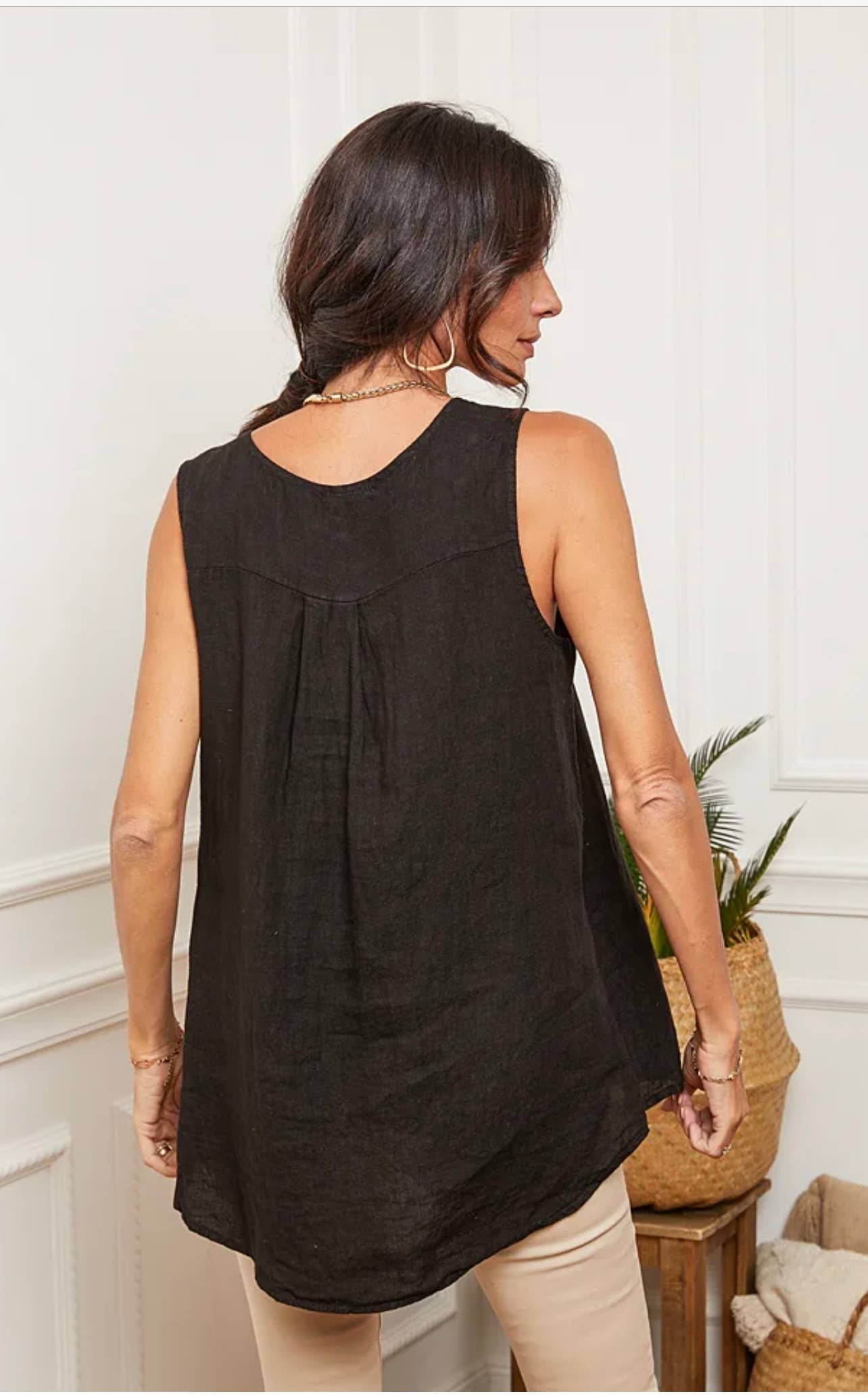 LÉA & LUC - Wholesale Tunic - Women's - 100% Linen Tank Top REF. 3800930