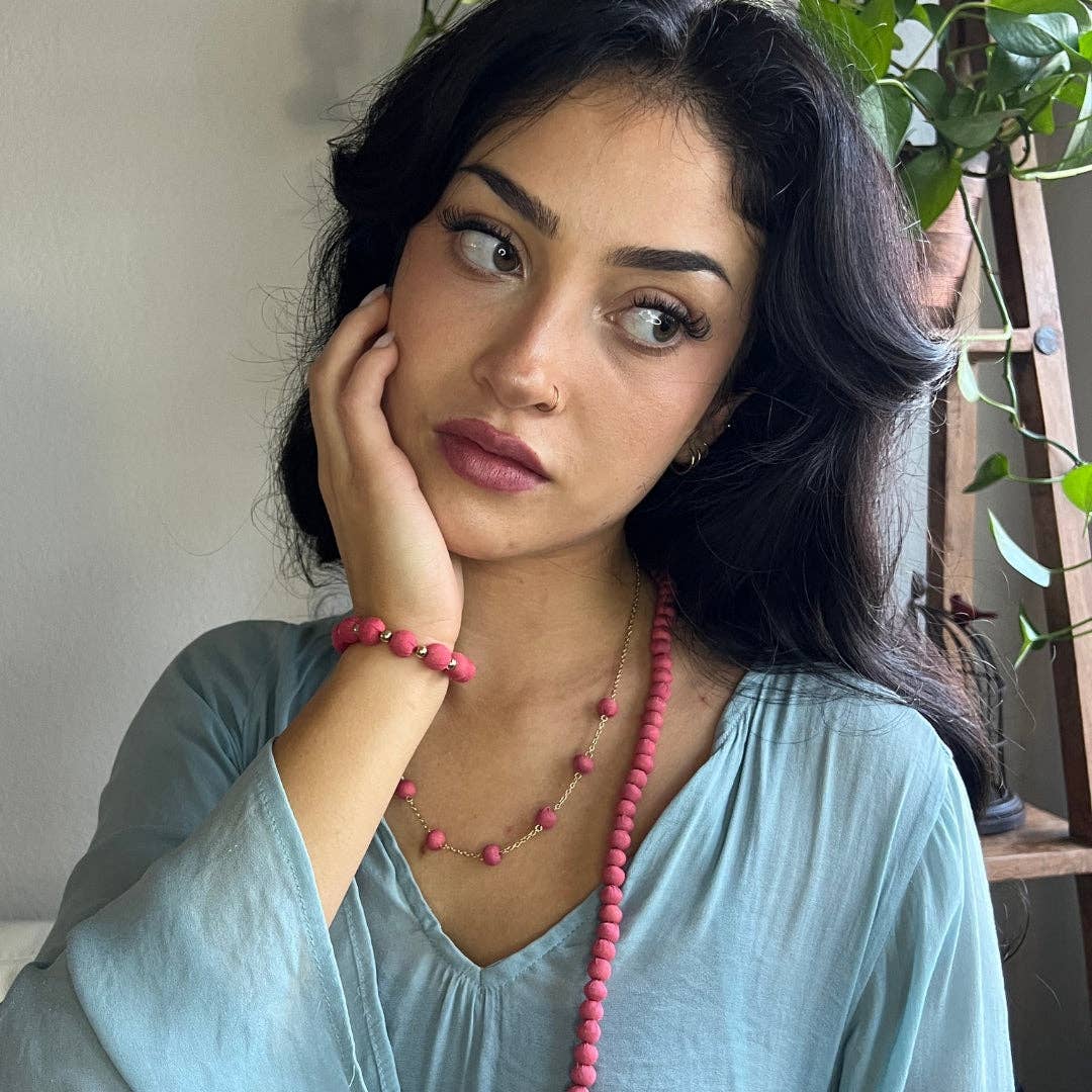 Humble Hilo - Vendita all'ingrosso Bracciale con perline - Bracciale Humble Hilo Sari Jewelry, con Perline di Tessuto e Perline Metalliche38