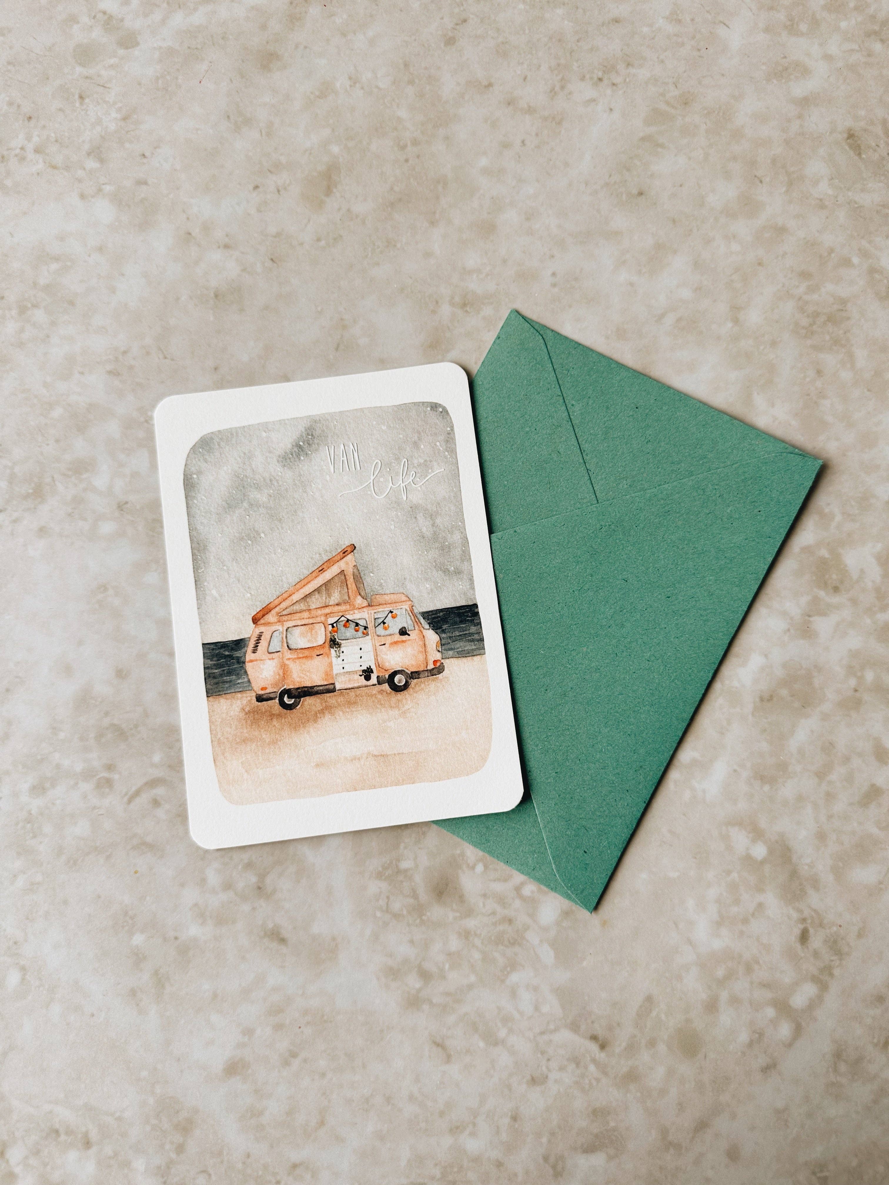 Linda Mundo - Wholesale Postcard - Van Life postcard1