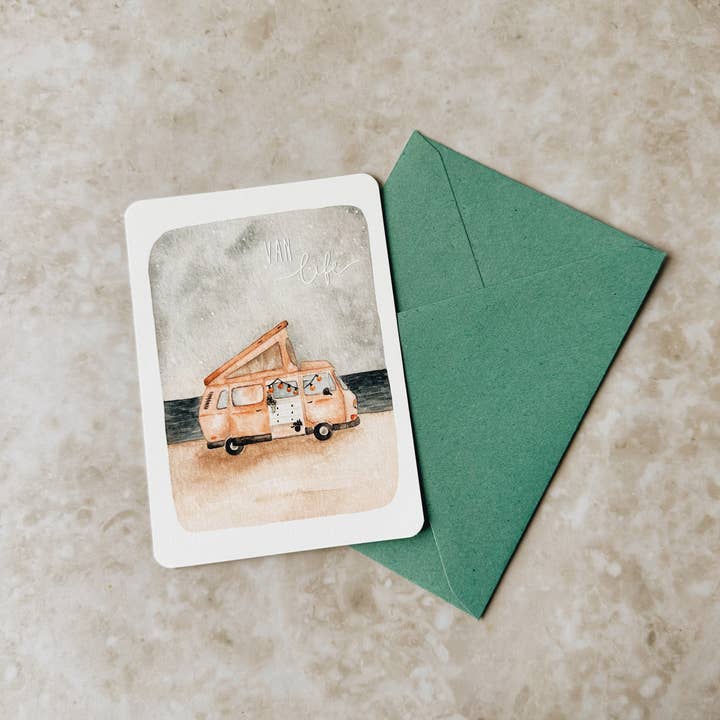Linda Mundo - Wholesale Postcard - Van Life postcard1