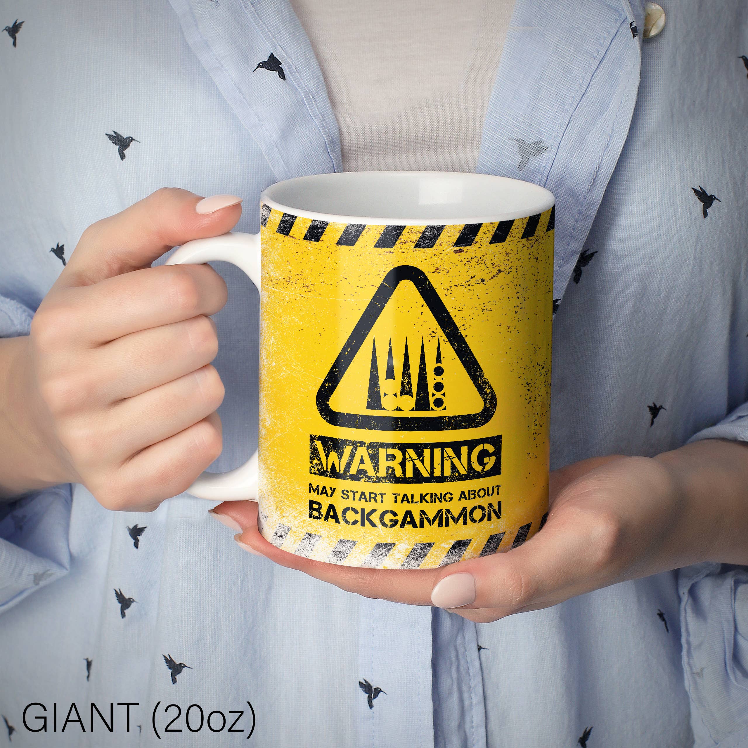 Mug Monster – wholesale Coffee mug – Backgammon Mug - Warning May Start Talking About Backgammon18