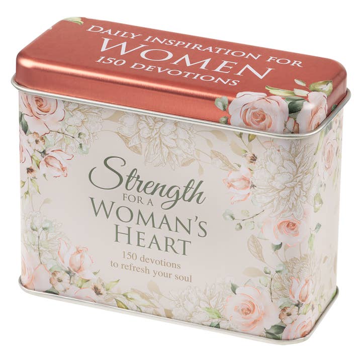 Christian Art Gifts - Wholesale Religious Card - Cards in Tin Strength for a Woman's Heart