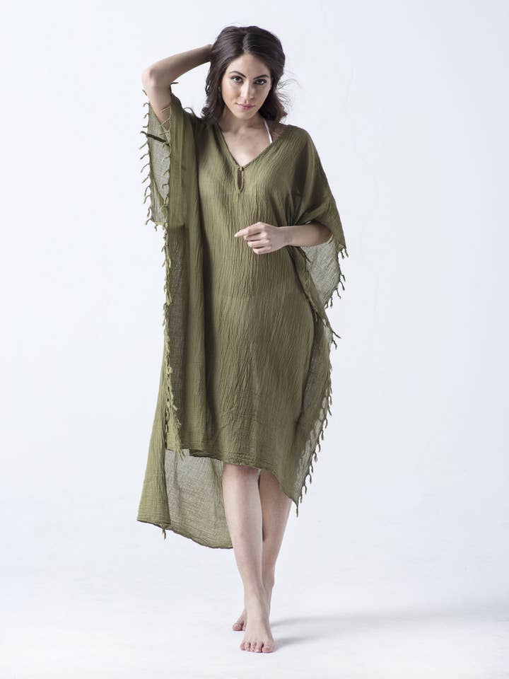 AYLIN COLERI-LUXURY RESORT/LOUNGE WEAR COLLECTION - Wholesale Swim Cover Up - Women's - Foxy-Beach/Resort Caftan3