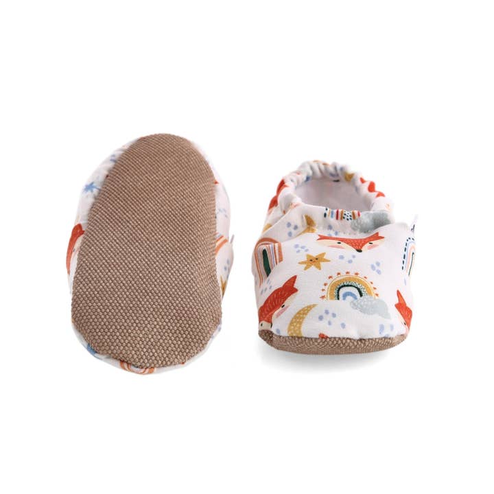 Ella Bonna – Großhandel Stiefeletten – Babys – Ella Bonna Babyschuhe mit rutschfester Sohle, Fuchsmuster, Home Bo