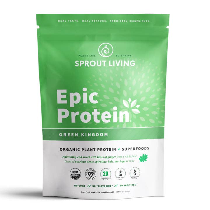 Epic Protein | Organic Plant Protein, Green Kingdom, 1 LB for wholesale by Sprout Living