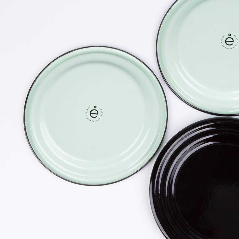 Emalco Enamelware - Wholesale Dinner Plate - 6.7" ENAMEL SIDE PLATE | PLAIN B.1