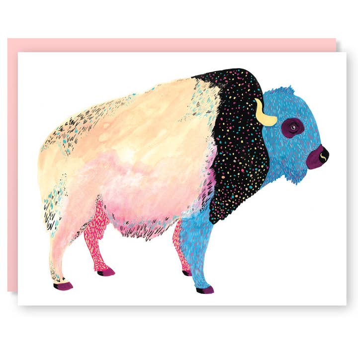 Kosmische Bison-Karte für den Großhandel von Party Mouse Studio
