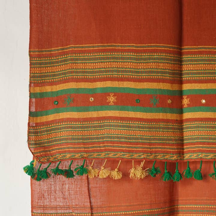 Annahmol - Wholesale Scarf - Unisex - Organic Indigenous Woven Cotton & Natural Dye Scarf35