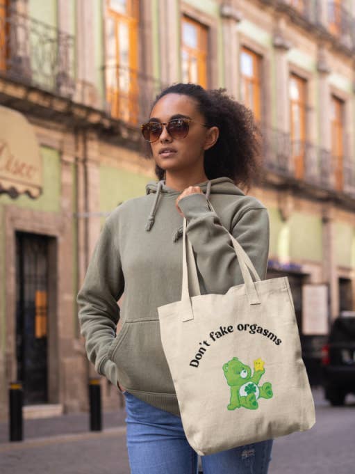 Totebag Osito Don't fake Orgasms para venta al por mayor de Wo! Design Studio & Store