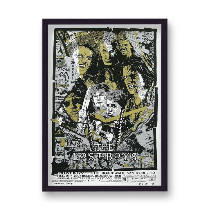 The Lost Boys V7 herwerkte filmposter voor wholesale door Gallery Print and Art