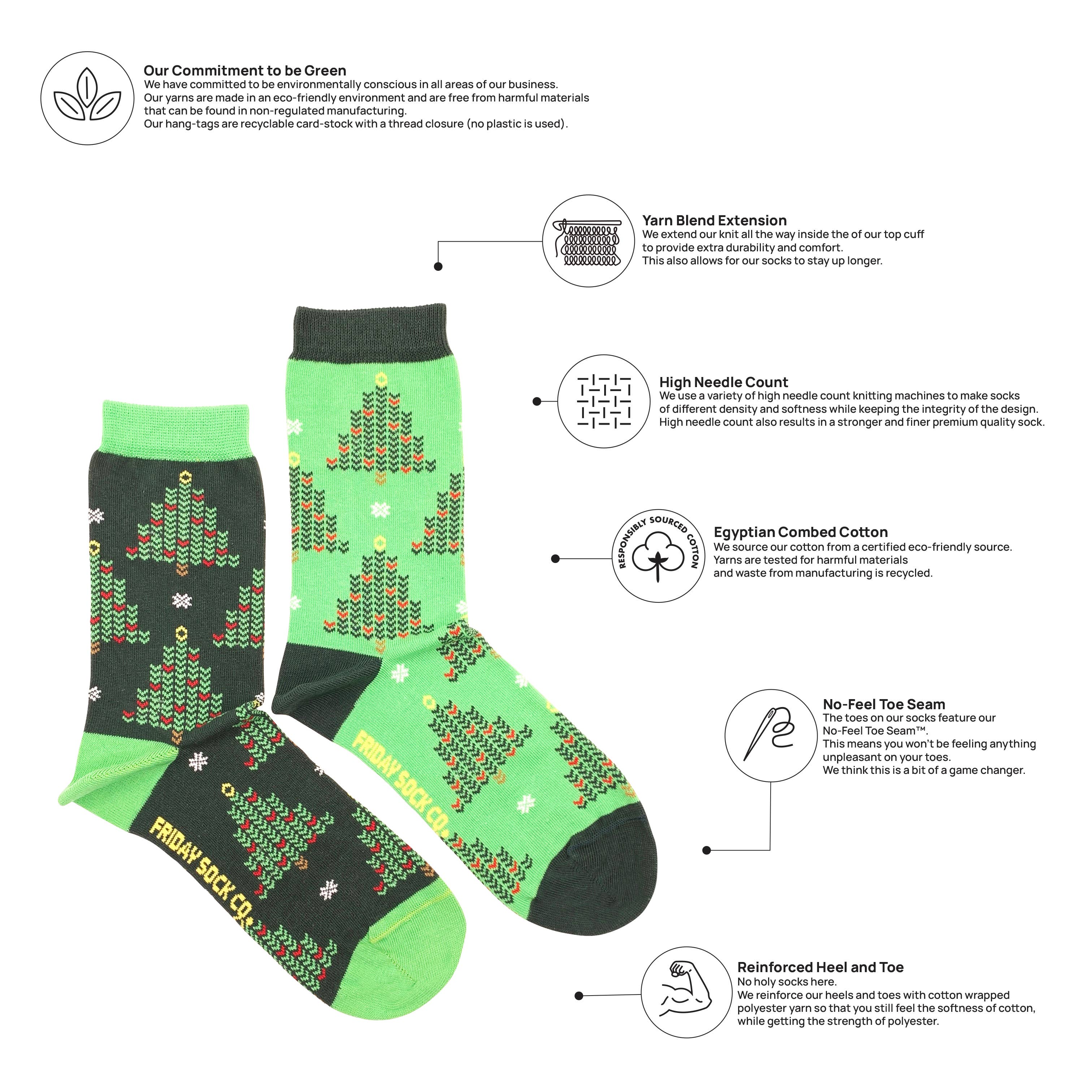 Friday Sock Co. - Wholesale Socks - Women's - Women's Ugly Christmas Knit Socks1
