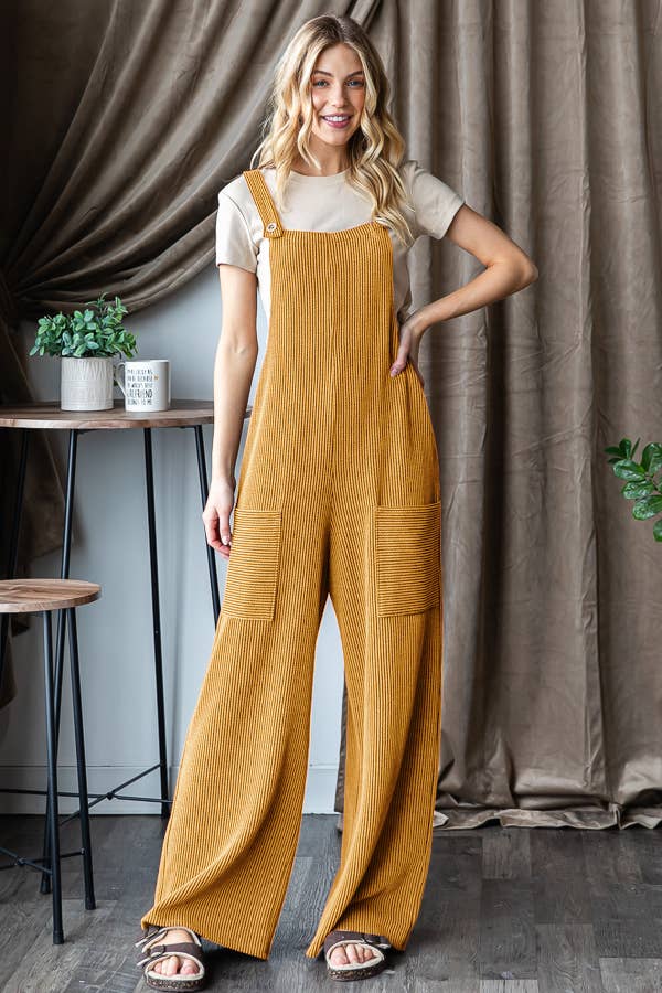 HEIMISH - Wholesale Jumpsuit - Women's - EP6810-10 SLEEVELESS SOLID URBAN RIBBED JUMPSUITS7