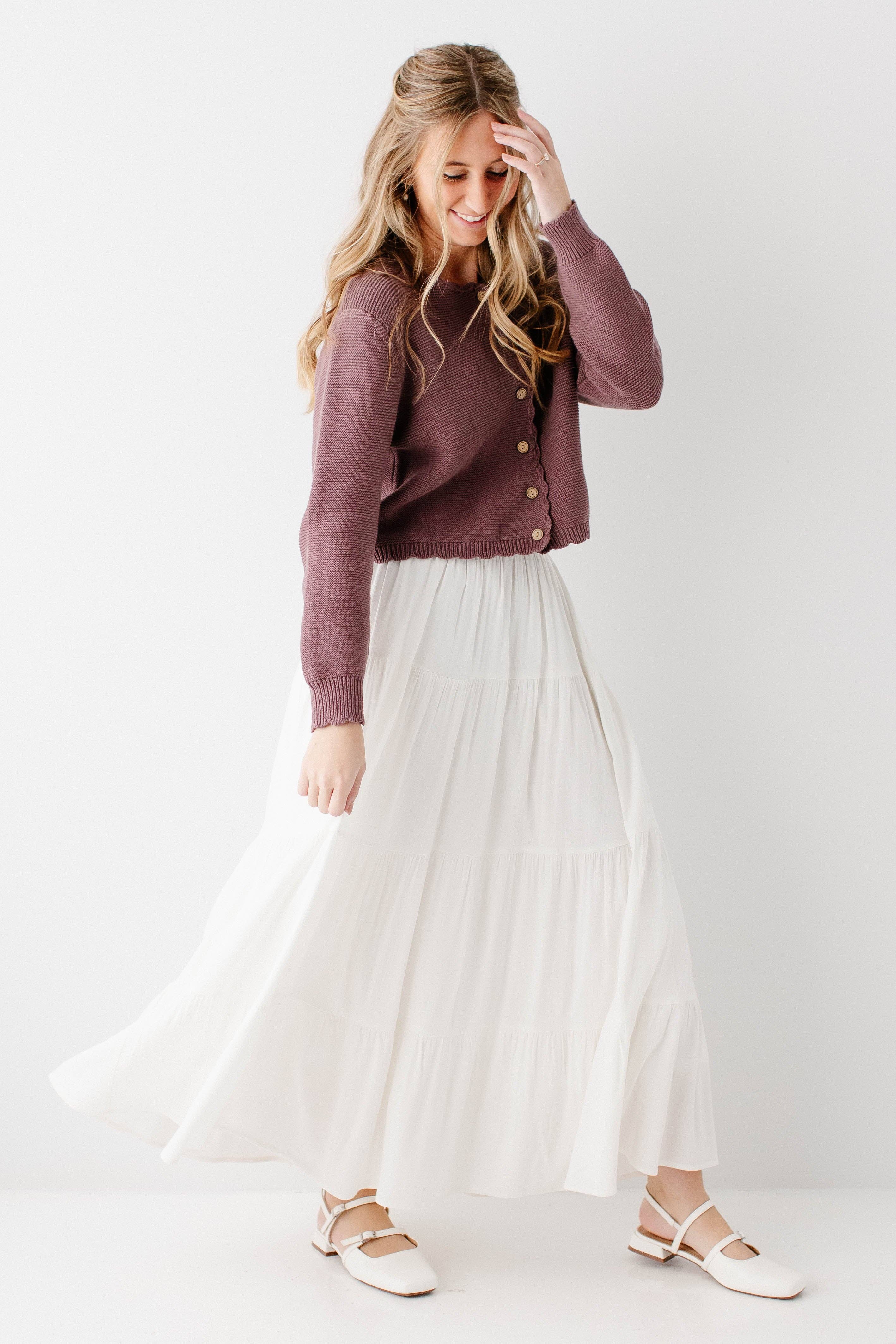 The Main Street Exchange - Wholesale Skirt - Women's - 'Addison' Tiered Maxi Skirt9