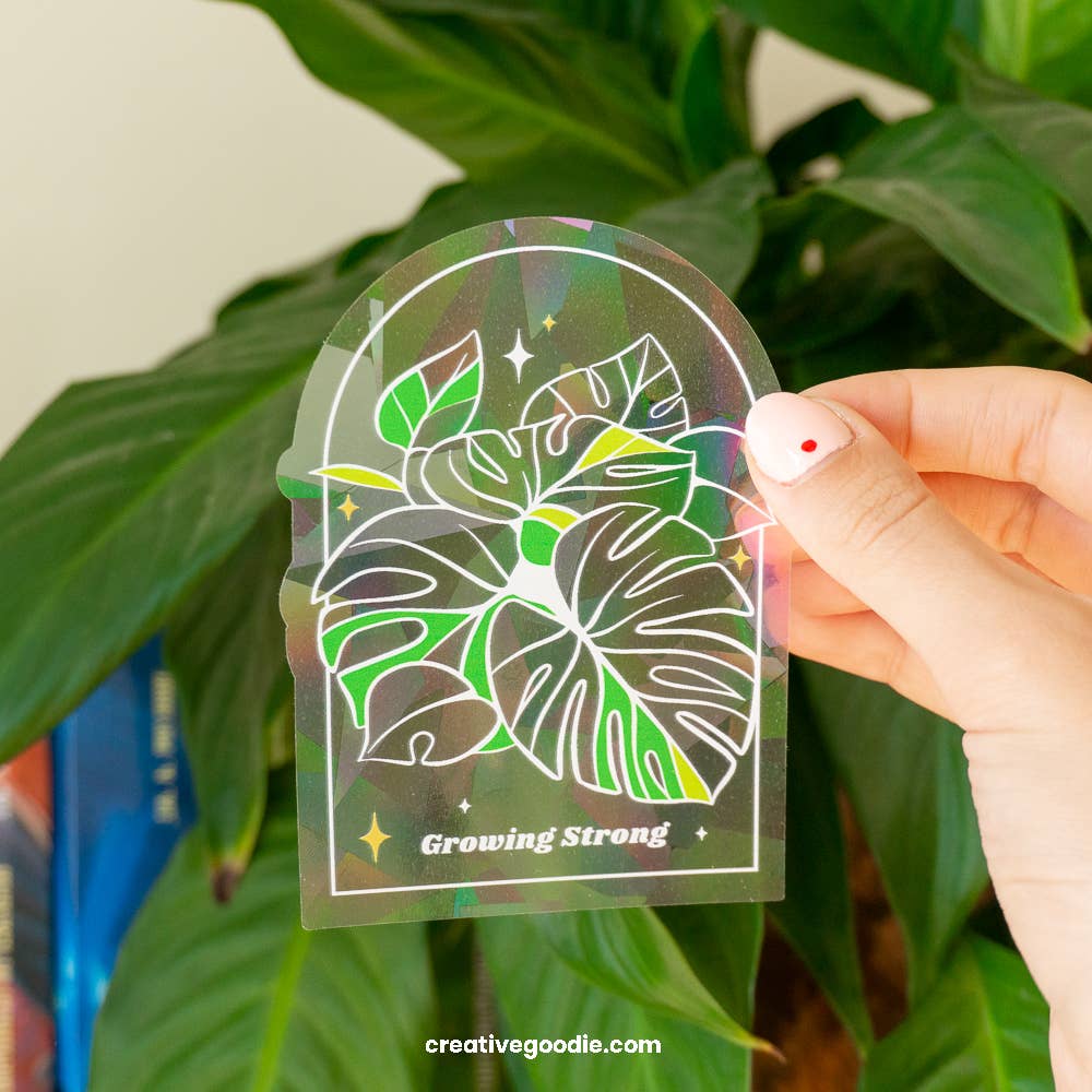 Creative Goodie - Wholesale Suncatcher - Growing strong suncatcher sticker, Rainbow window decal3