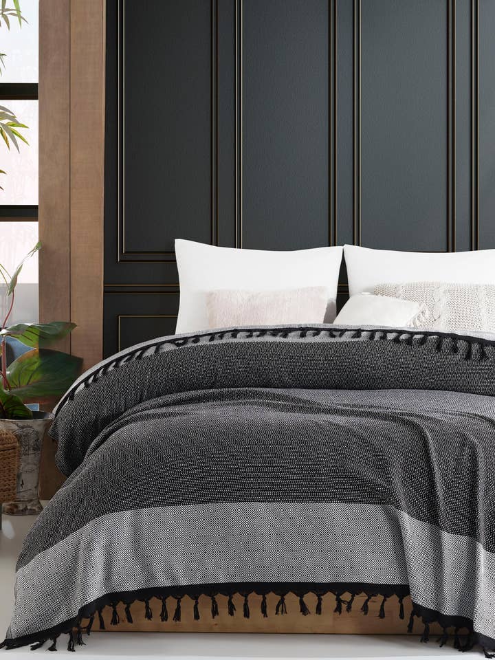 Otantic bedsprei - Antraciet voor wholesale door Turkey Home Textile