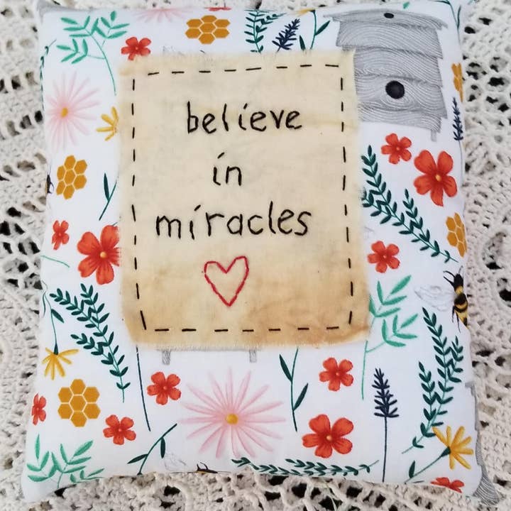 Scraps of the Past - Wholesale Throw/Decorative Pillow - believe in miracles0