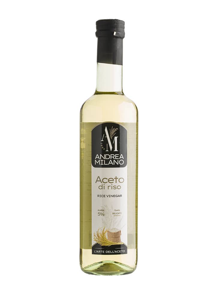Italian Rice Vinegar 5% glass bottle 500 ml for wholesale by Andrea Milano