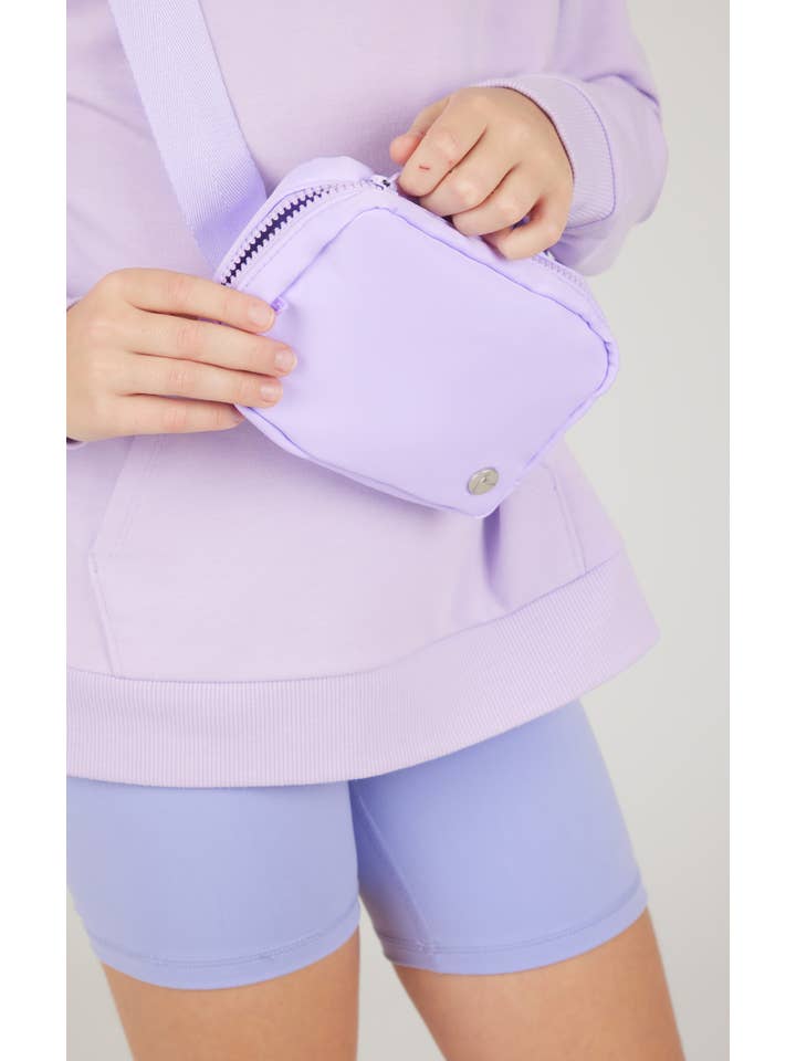 90 Degree by Reflex & Yogalicious - Venta al por mayor Conjunto de ropa deportiva - Niños - Conjunto de 3 piezas: Sudadera con capucha para niñas, pantalón corto de ciclismo, riñonera12