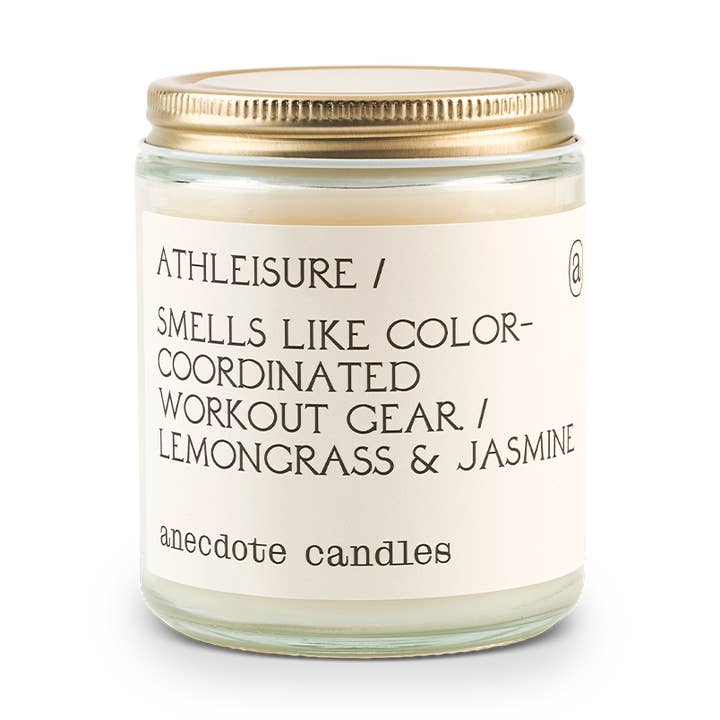 Vela Athleisure (Limongrass & Jasmim) por atacado de Anecdote Candles