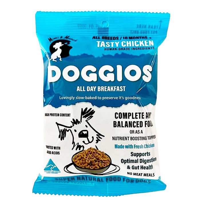 Mimi & Munch Doggios Tasty Chicken - All Day Breakfast Dog Food Snack Pack 100g for wholesale by Mimi & Munch