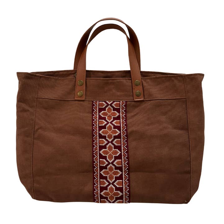 Darzah - Wholesale Tote Bag - Women's - Walid Unisex Bag - Brown2