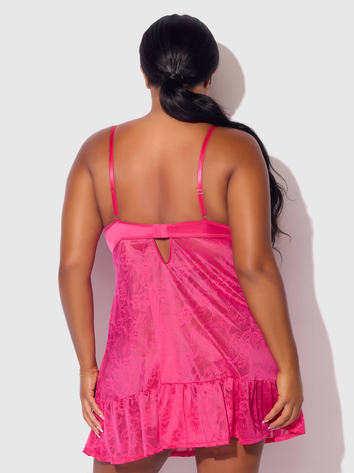 House of Desire - Venta al por mayor Conjunto de lencería - Mujer - CONJUNTO FLORA DE CAMISÓN DE ENCAJE Y TANGA15