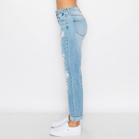 BLUE AGE - Wholesale Jeans - Women's - CUFF BOYFRIEND JEANS