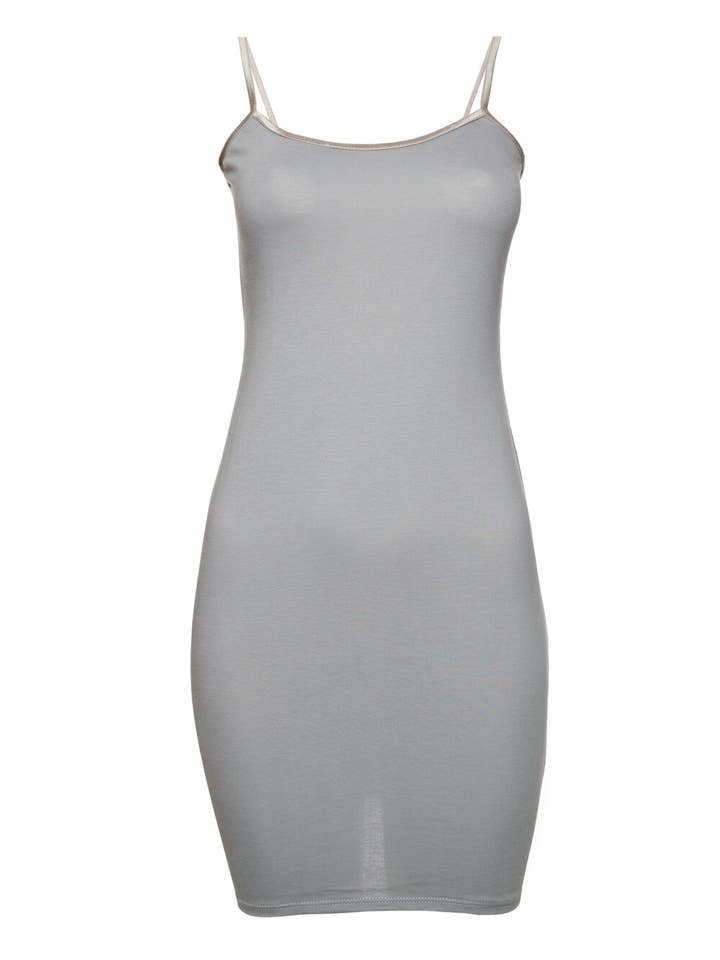 Cloud Grey Cotton Lounge Dress for wholesale by MS CAMPBELL