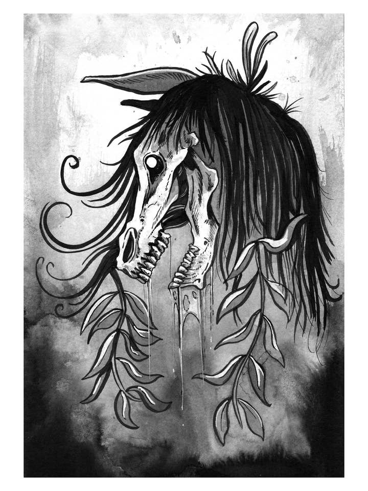 Stampa (8,5x11) Kelpie per la vendita all'ingrosso da parte di Ryan Stanley Artwork