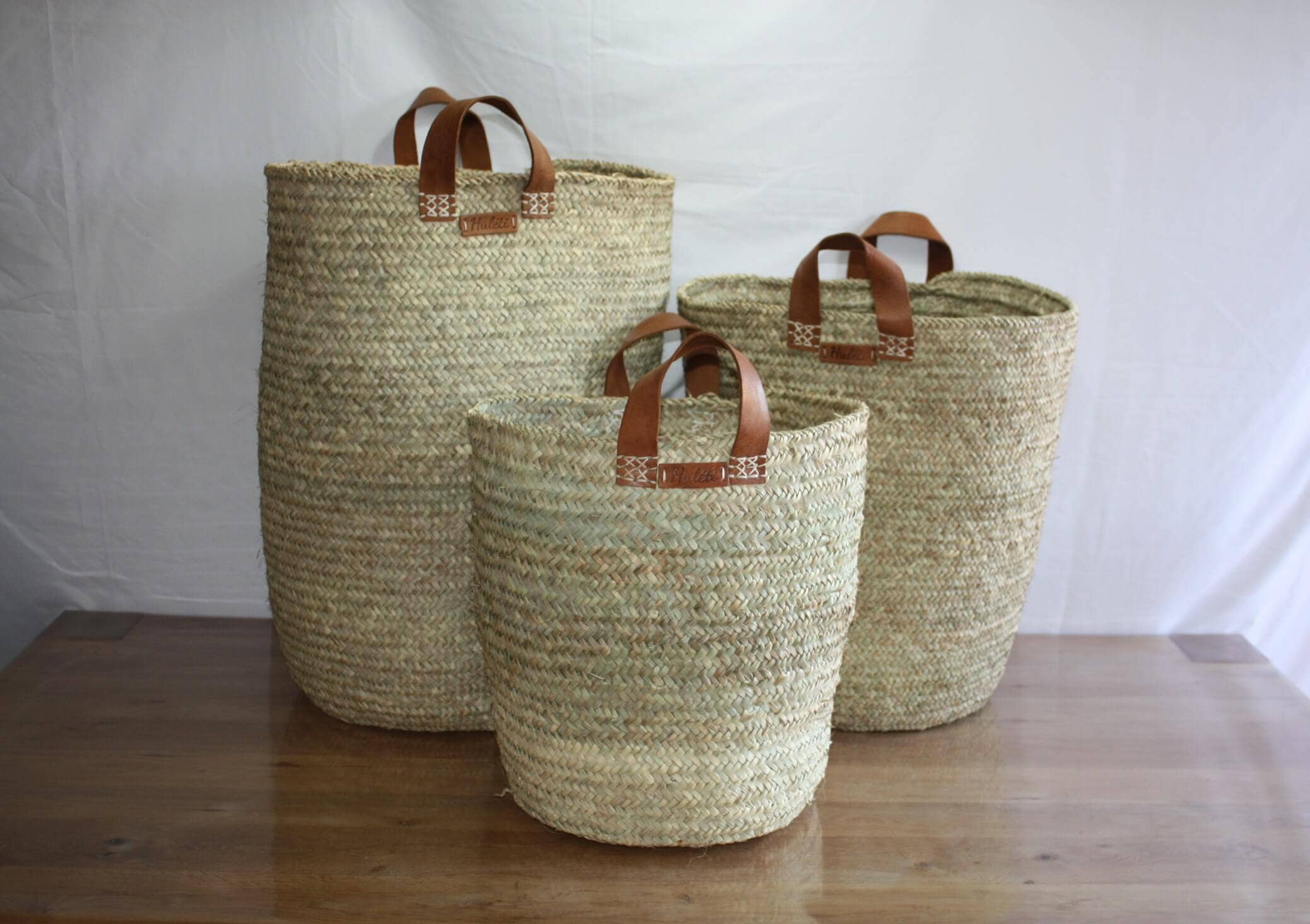 Boutique Huléti - Wholesale Basket - Plant/flower pot cover basket - Basket Bac Chest - 4 SIZES to choose from - leather wicker rattan straw7