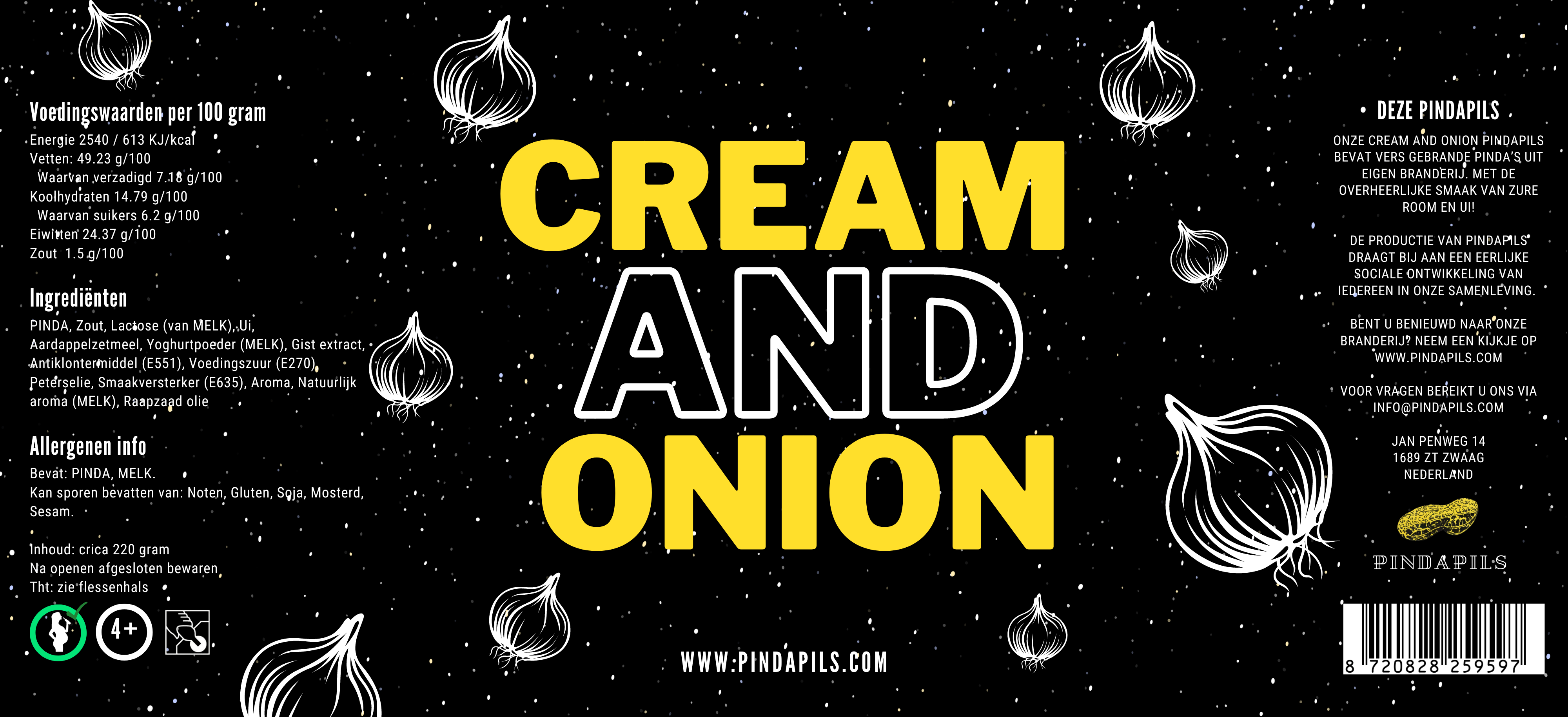 PindaPils – Engroshandel Nødder – PindaPils Sensation Cream and Onion 33 cl1