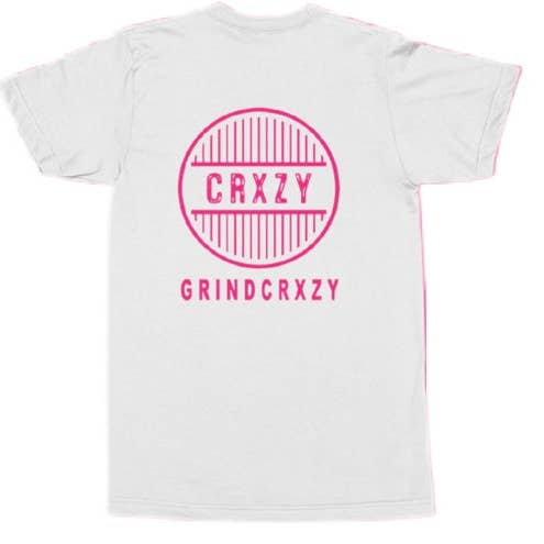 Vit W/rosa ”GCDL” skjorta för wholesale av GrindCrxzy