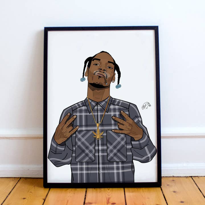 T.CROWE - Vente Affiche d'art - Inspiré par Snoop Dogg Print