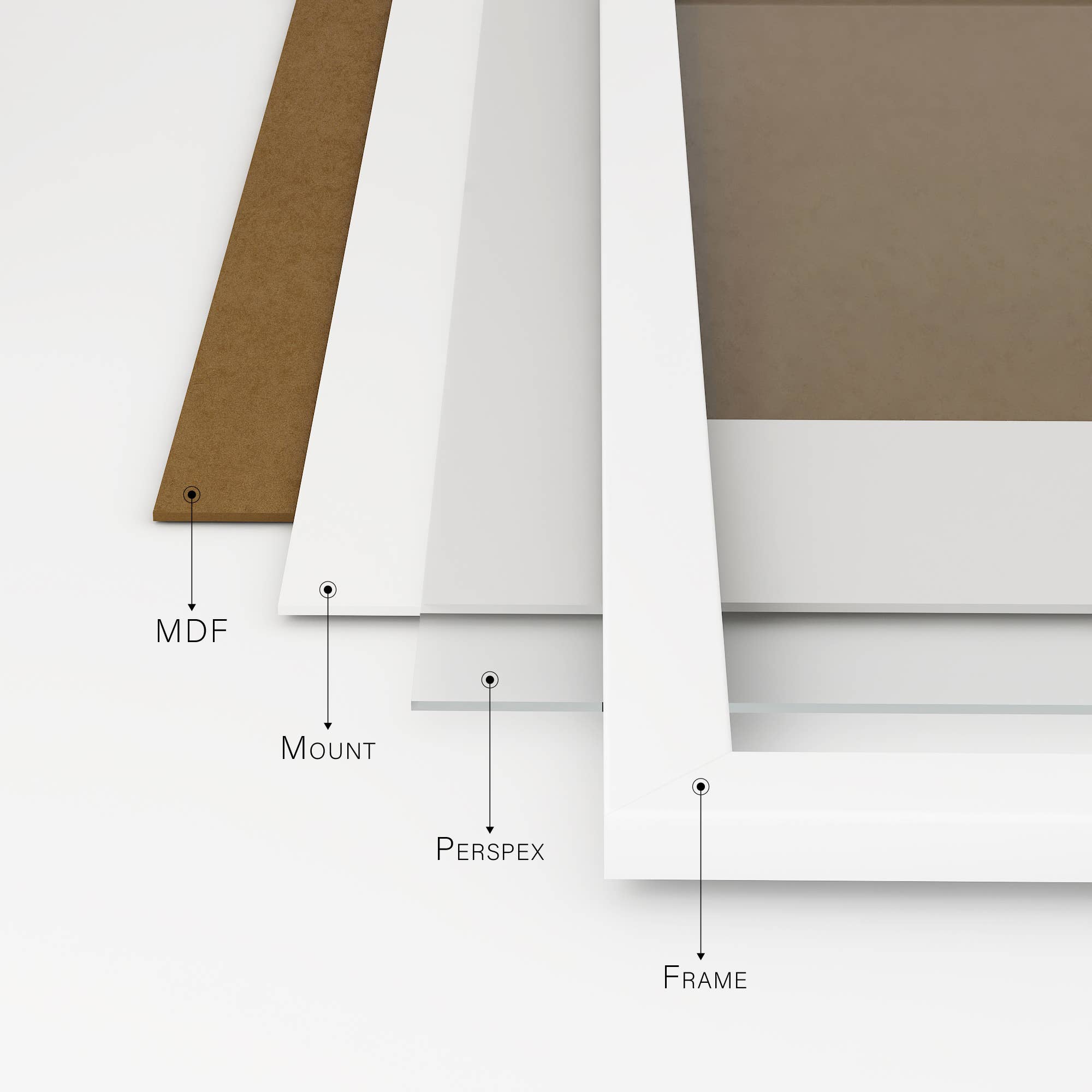 WholesaleFrames.co.uk – wholesale Picture frame – White A3 Picture Frame With mount for A42