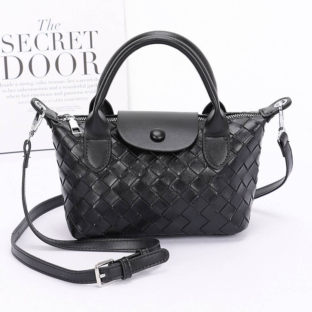 3AM BY H&D ACCESSORIES - Wholesale Top Handle Bag - Women's - Embossed Faux Leather top Handle Clutch4