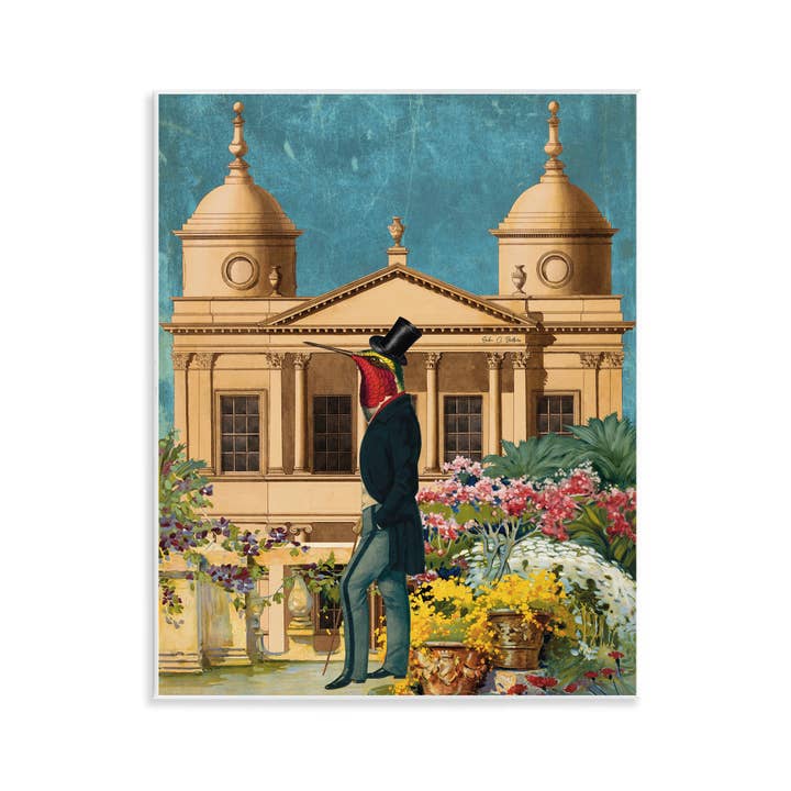 Stupell Industries - Wholesale Wall Sign - Surreal Vintage Bird & Architecture - Unframed Wall Art