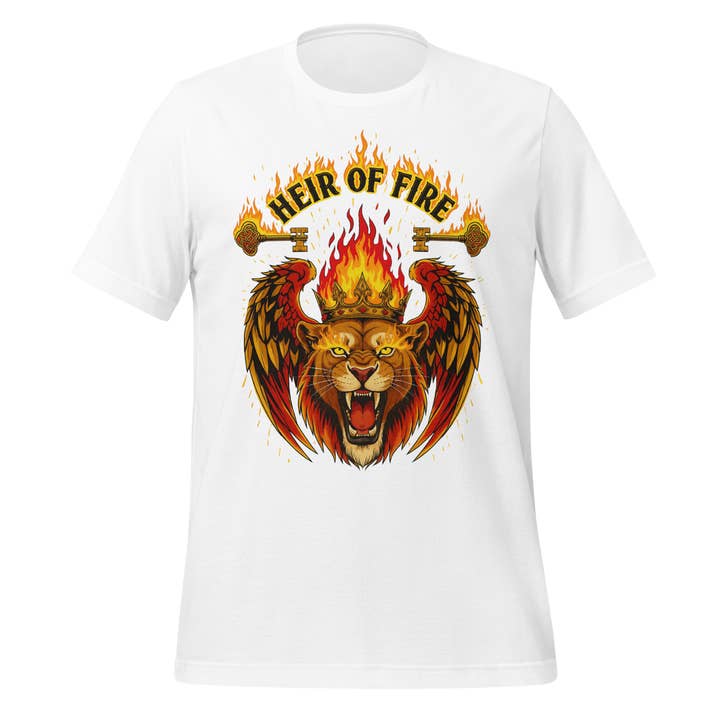 MagicMerchEmporium - Wholesale Screen Printed T-Shirt - Unisex - Heir Of Fire Crowned Lion Tee7