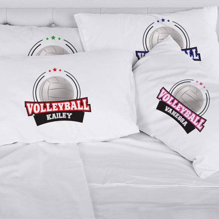 Volleyball Personalized Sports Sleeping Pillowcase for wholesale by Monogramonline Inc.