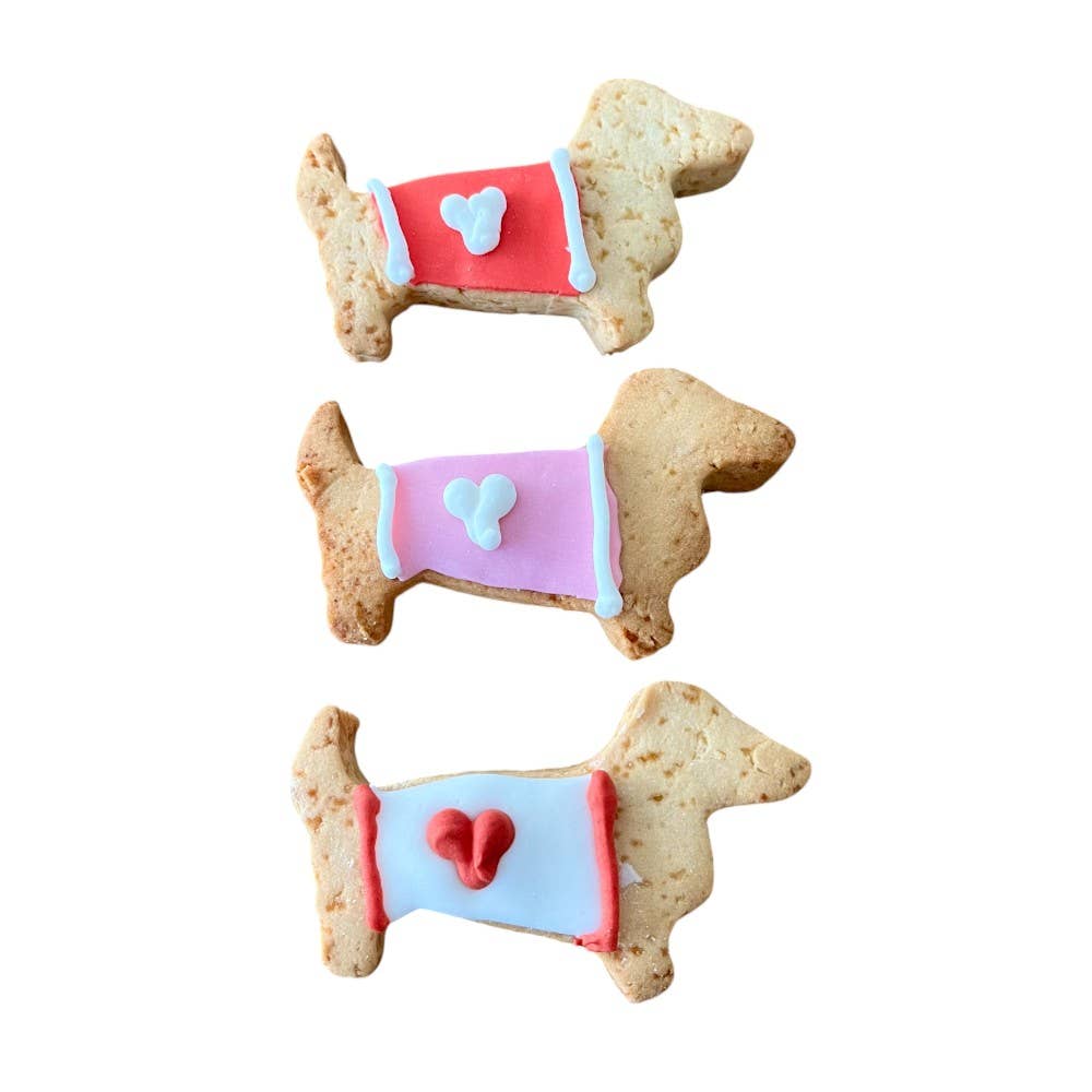 Fifty Srl - Dolci Impronte The Italian Pet Pastry - Wholesale Pet Treats - Dog - Dolci Impronte – Tray of 12 Dachshunds with Heart - 180g1