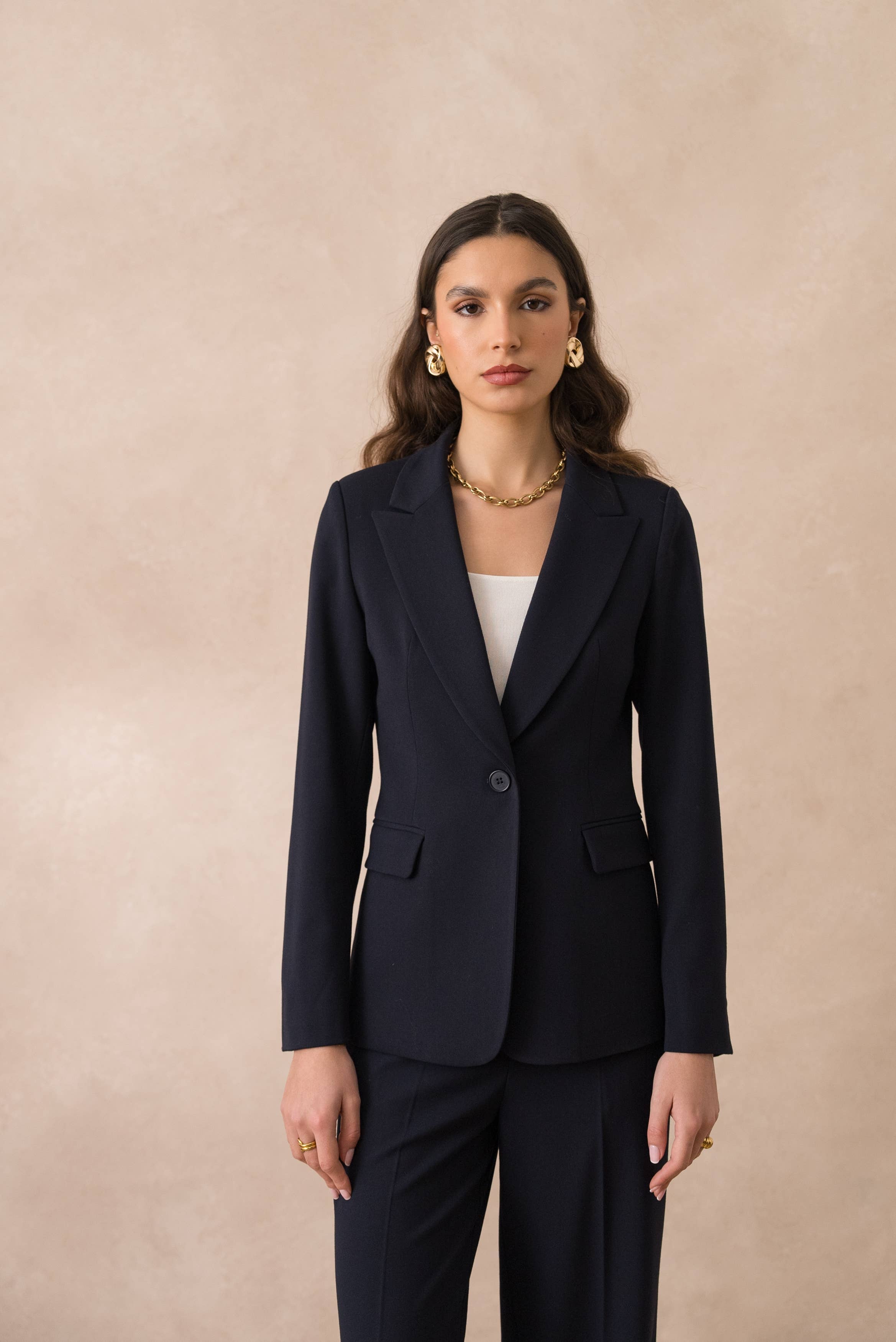 Attentif Paris – wholesale Kostymjacka – Dam – Heather figursydd kavaj för dam45