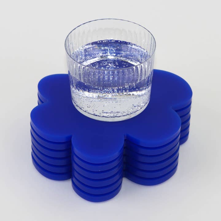 Koboltblått matt glasunderlägg för wholesale av Vahz Studio